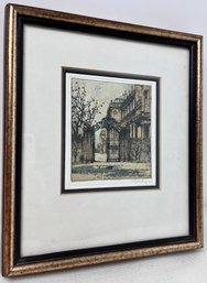 Josef Eidenberger Signed Etching Of A German Scene.