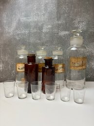 Lot Of Vintage Pharmacy Jars *Local Pick-Up Only*