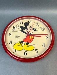 Disneys Mickey Mouse Clock By Lorus.