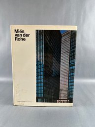 Book:  Mies Van Der Rohe, Library Of Contemporary Architects 1970