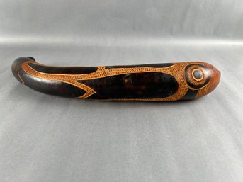 Vintage Gourd Carved Fish