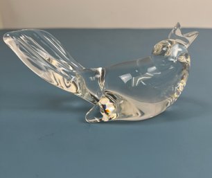 Steuben Crystal Wren Paperweight - Signed *Local Pickup Only*