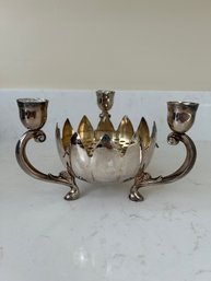 Royal Silver Silver Plated Lotus Bowl
