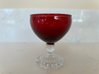 Ruby Red Single Small Aperitif Glass