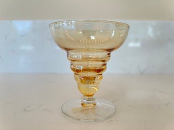 Small Amber Aperitif Glass