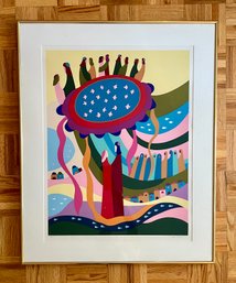 Jewish Wedding - Artist Lydia Egosi, Signed Serigraph