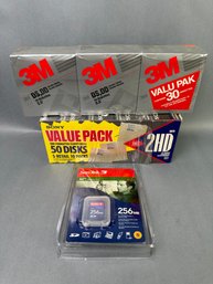 Floppy Disks & 3M Diskettes & SD Memory Card