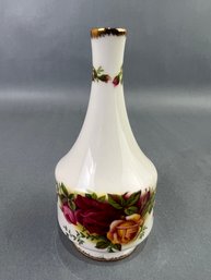 Old Country Rose Bone China  Bud Vase  England 1962