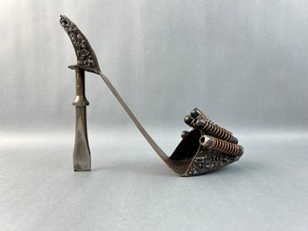 Hand Made Metal High Heel Shoe