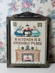 A Kitchen Is A Friendly Place Needle Point