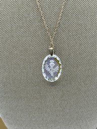 Sherwood Hand Crafted Crystal With Sterling Silver Chain