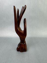 Carved Wood Hand Figure