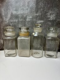 Four Pomona Large Jars *Local Pick-Up Only*