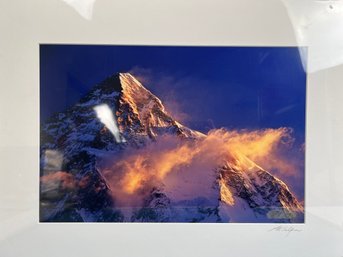 Art Wolf Signed Print Of K2.  *Local Pickup Only*