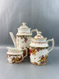 Royal Crown Derby Olde Avesbury Three Piece Set Coffee Creamer