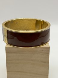 Brownish Gold Tone Cuff With Magnetic Closure