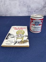 Vintage UNOPENED Budweiser Stubby Can & How To Talk Southern Book