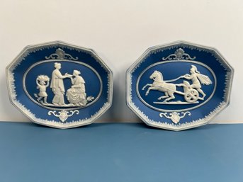 Wedgwood Style Decorative Wall Plaques.