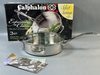 Calphalon 3 Qt. Saut Pan & Glass Cover *local Pick Up Only*