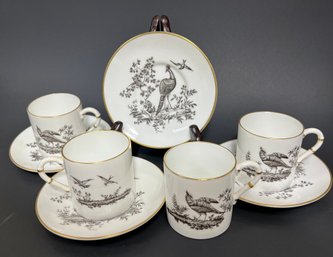 Set Of 4  Royal Worcester Cup And Saucers