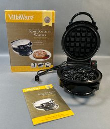 Villaware Rose Bouquet Waffler In Box *local Pick Up Only*