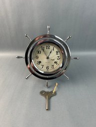 Sea Chime Swiss Ships Clock With Key