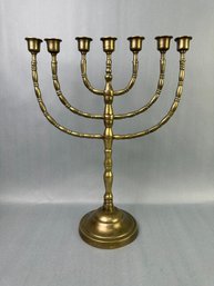 Brass Menorah Candlestick