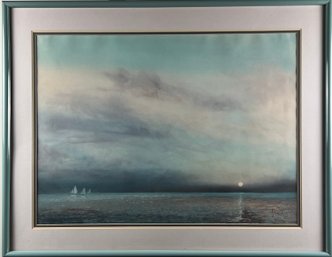 Signed Frame Art Sailing Away