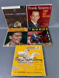 3 Frank Sinatra 45 Records Plus 2 Other Ones