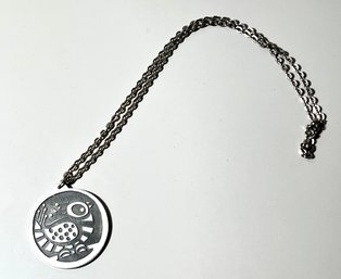 Jrgen Jensen Pewter Modernist Necklace