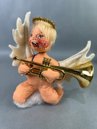 Annalee Christmas Angle Doll With Trumpet
