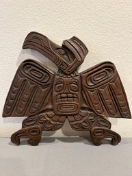 Thorn Arts The Thunderbird Carved Wood Wall Plaque