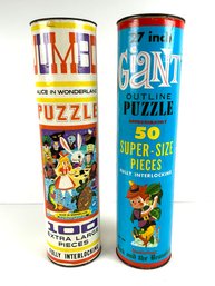 Vintage Jumbo Size Alice In Wonderland & Jack And The Beanstalk Puzzles *Local Pick-Up Only*