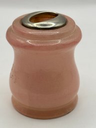 Pink Alabaster Jar  - Hand Carved In Italy