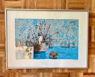 Harbor - Artist, Shmuel Katz, Signed  54/200