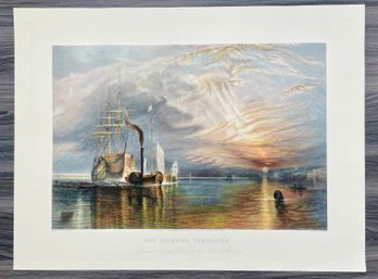Engraving Print Of The Fighting Temeraire By T.A. Prior
