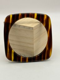 Tortoise Shell Square Bangle- Made In France