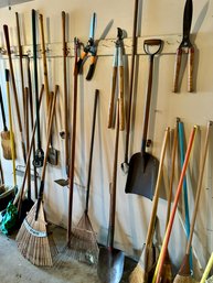 Lot Of Yard Tools And Brooms *Local Pick-Up Only*