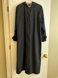 Gallery Hooded Trench RainCoat - Size 10