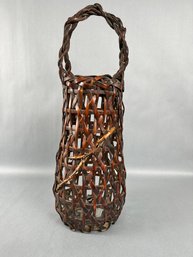 Vintage Woven Asian Basket