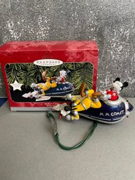 Hallmark Electric Christmas Ornament  Mickeys Comet