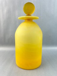 MCM Frosted Yellow Decanter