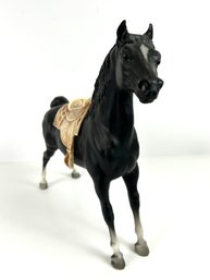 Vintage Breyer Molding Black Horse With White Stockings