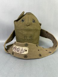 US Military Canteen And Belt Holder