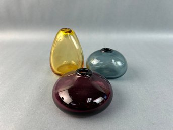 Three Sugahara Bud Vases