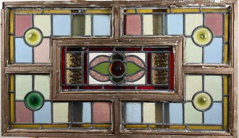 Vintage Stained Glass Window #1 -Local Pickup Only