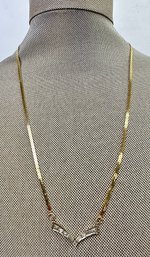 14k Yellow And White Gold Necklace