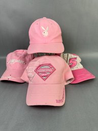 4 Ladies Pink Hats