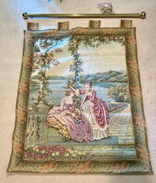 Dame Lago Tapestry With Brass Bar