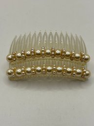 2 Hair Combs With Faux Pearls